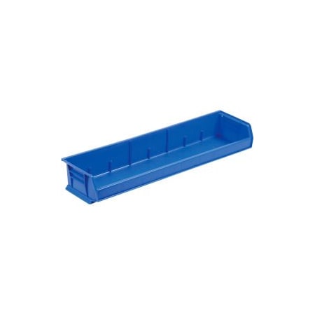 Akro-Mils Hang & Stack Storage Bin, Plastic, Blue, 4 PK 30320BLUE